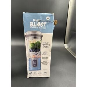 Ninja Blast Portable Blender 16oz Blue dishwasher safe USB rechargeable smoothie